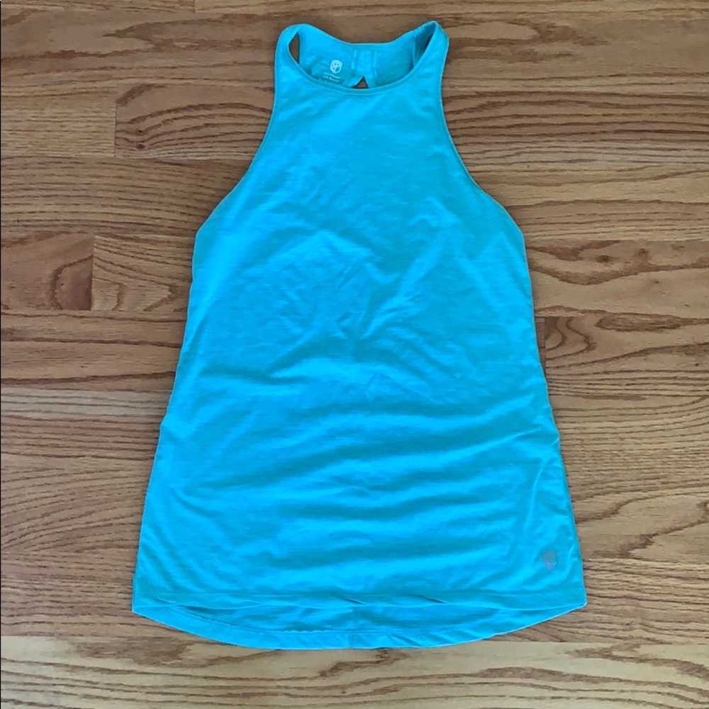 Born Primitive Twisted Back Tank Top (teal- small)